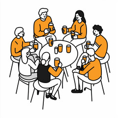 Dining table with chair vector