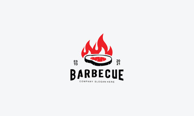 Barbecue logo design vector template
