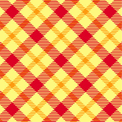 Red Plaid Seamless Pattern Design Template