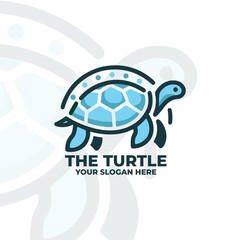 Obraz premium Design a flat logo of a turtle