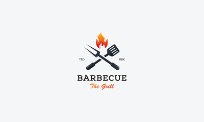 Barbecue logo design vector template