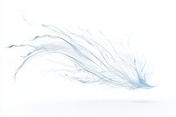 Obraz premium Abstract blue water splash isolated on white background.