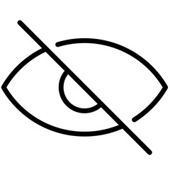 Invisible icon, Hide And show icon