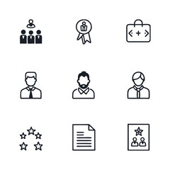 A set of icon of profile illustration