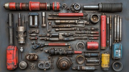 Collection of Vintage Industrial Tools and Equipment