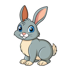 Fototapeta premium easter bunny with white background