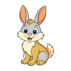 easter bunny with white background