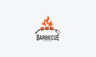 Barbecue logo design vector template