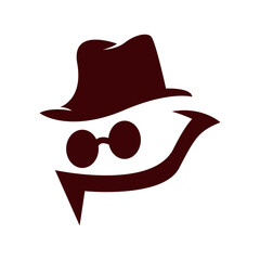 Spy icon logo design