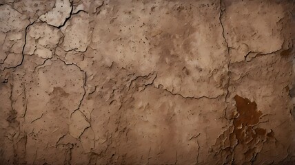 Processed collage of dirty brown concrete wall surface texture. Background for banner, backdrop or texture for 3D mapping