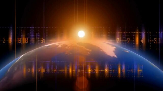 Background video of a screen displaying computer binary numbers. The concept of hackers