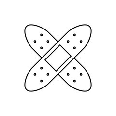 Outline Icon Bandages and plasters