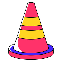 Trafiic Cone Illustration