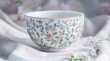 elegant cup for coffee by vintage style