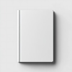 Blank hardcover book mockup. illustration isolated on white background. Flat lay view. It can be used for promo, catalogs, brochures, magazines, etc