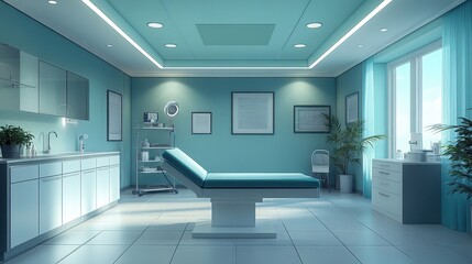 Health services being provided in a clinic or hospital, professional setting, sharp focus, soft lighting, high detail