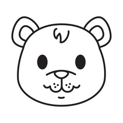 bear head animal icon