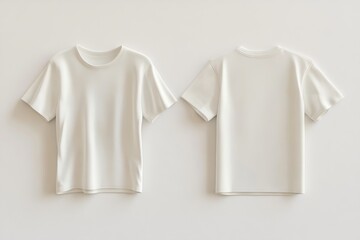 White men's classic t-shirt front and back