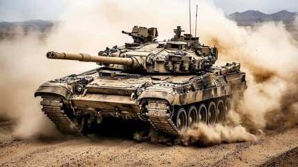Discover the power of military tanks in desert camouflage a rugged display of strength and endurance