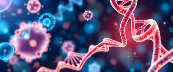 Background Biotech Research Visualization