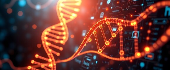 Background Biotech DNA Visualization