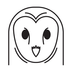 owl head animal icon