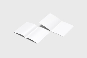 A4 Bifold Brochure Blank Background