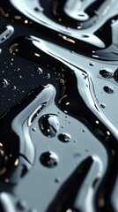 Glossy Black Credit Card Close-Up, showcasing sleek design, intricate details, and reflective surface, emphasizing modern financial tools and elegance