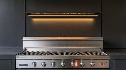 Modern Stainless Steel Kitchen Grill Design
