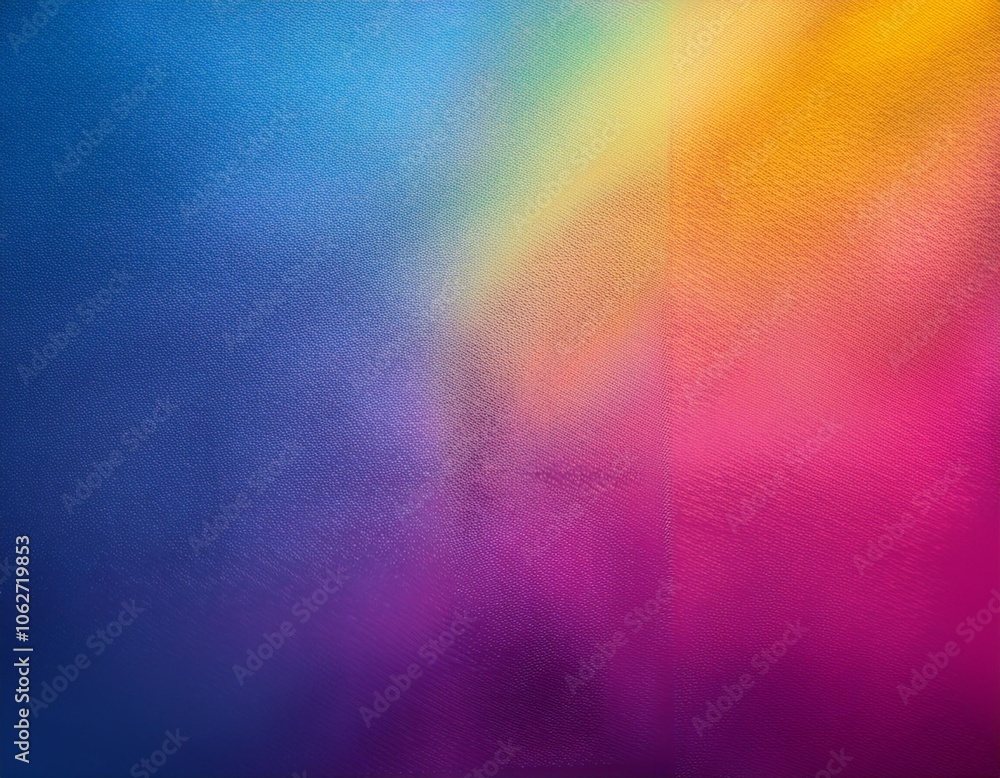 Poster vibrant rainbow gradient with smooth color transitions and horizontal stripes, creating a bold and c