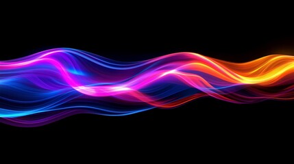Flowing neon arcs illuminate a seamless network, capturing the essence of data in motion.