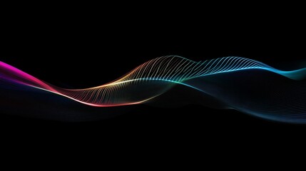 Flowing neon arcs illuminate a seamless network, capturing the essence of data in motion.