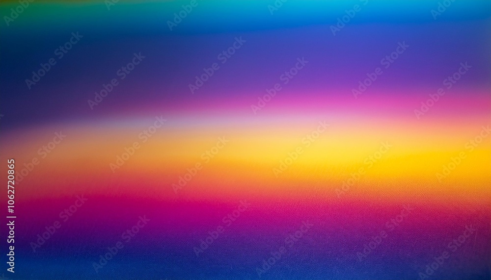 Poster vibrant rainbow gradient with smooth color transitions and horizontal stripes, creating a bold and c