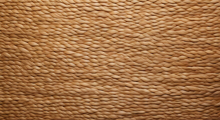 Obraz premium Minimal Background of Woven Straw Mat with Natural Fiber Patterns and Uneven Textures