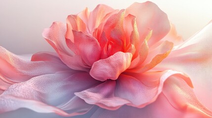 Fototapeta premium Abstract pink gradient flower