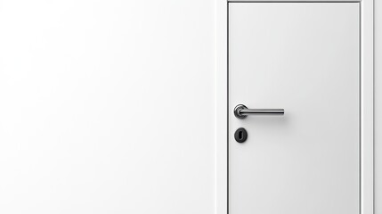 Modern Minimalist White Door Design for Interior Spaces