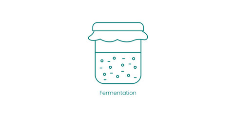 Fermentation Vector Icon for Food Processing and Preservation