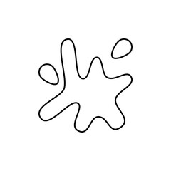 Paint splash icon outline