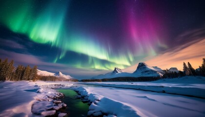 Naklejka premium Aurora borealis