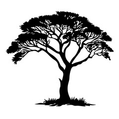 African Tree Vector Logo
