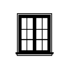 Classic Window Frame Vector Logo
