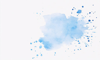Obraz premium abstract blue watercolor background-generative ai
