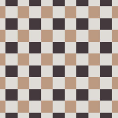 Pastel checkered seamless pattern. Buffalo check. Vintage grid background.