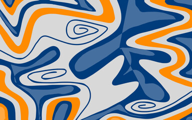 Obraz premium Colorful Curved Rectangle Pattern Abstract Background