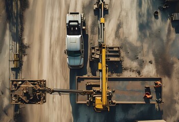 Obraz premium truck mechanic