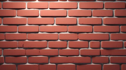 Seamless brick wall texture with a vibrant red and brown color pattern. Perfect for architectural backgrounds and designs, offering a rustic and classic aesthetic. High resolution.