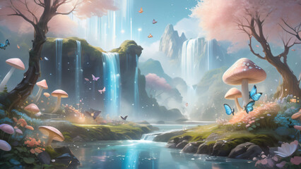 fantasy landscape with scene