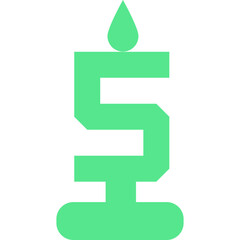 Happy birthday simple vector icons