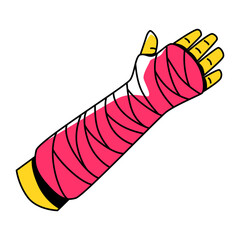 Bandaged Arm Illustration
