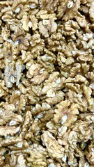 Close-Up of Fresh Walnut Kernels: Nutritious and Crunchy